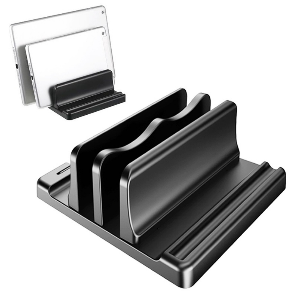 Laptop Stand Riser - حامل لابتوب عمودي بفتحة واحدة/مزدوجة قابل