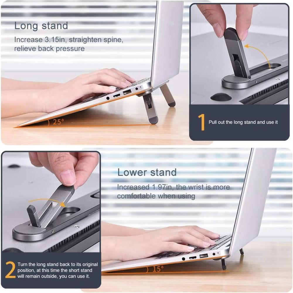 حامل لابتوب غير مرئي قابل للطي - مراجعة Laptop Stand Riser وسعره