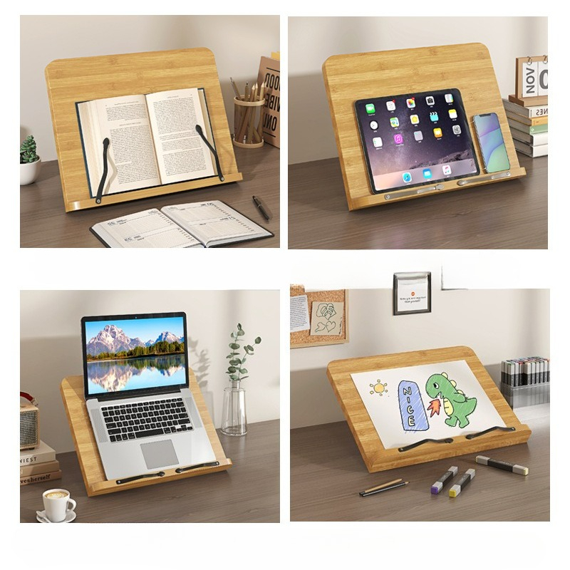 حامل كتب خشبي للقراءة، دعامة م - مراجعة Laptop Extra Accessories وسعره