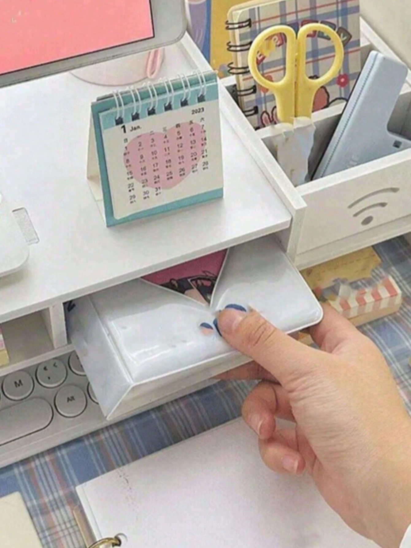 حامل شاشة مع درج، رف منظم متعد - مراجعة Laptop Stand Riser وسعره